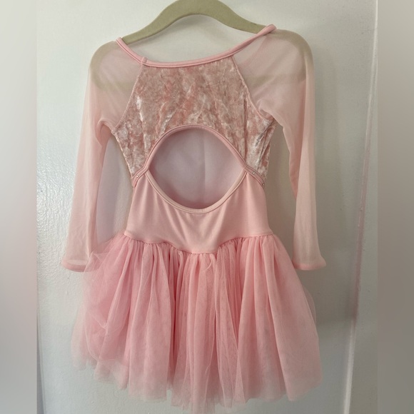 Bloch girls velour ballet leotard with skirt, size 4-6 - Picture 3 of 4